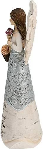 Pavilion Elements Godmother Angel Figurine 6-Inch (15.24 cm) | Holding Basket of Flowers, You are My Angel Here on Earth thumbnail 4