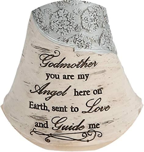 Pavilion Elements Godmother Angel Figurine 6-Inch (15.24 cm) | Holding Basket of Flowers, You are My Angel Here on Earth thumbnail 5