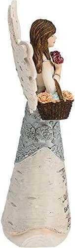 Pavilion Elements Godmother Angel Figurine 6-Inch (15.24 cm) | Holding Basket of Flowers, You are My Angel Here on Earth thumbnail 2