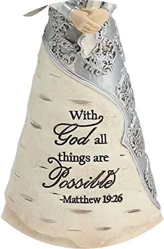 Pavilion Elements Faith Angel Figurine 16.51 cm (6.5-Inch) Holding Cross | Religious Home Décor Accent thumbnail 9