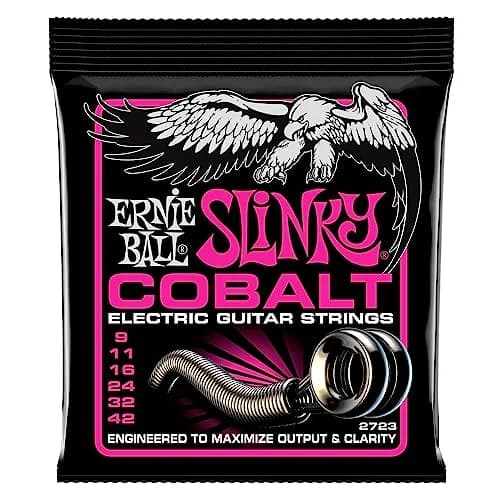 Ernie Ball Super Slinky Cobalt Electric Guitar Strings 9-42 Gauge | Extended Dynamic Range - main product image