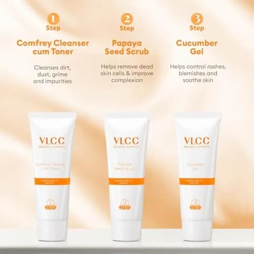VLCC Papaya Fruit Single Facial Kit 60ml (2.03 Fl Oz) | Hydrates and Brightens Skin thumbnail 7