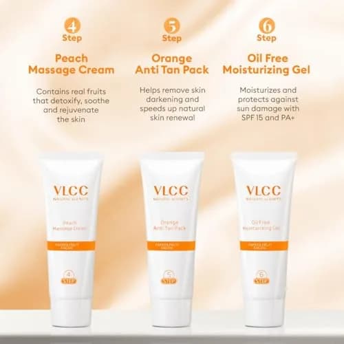 VLCC Papaya Fruit Single Facial Kit 60ml (2.03 Fl Oz) | Hydrates and Brightens Skin thumbnail 8