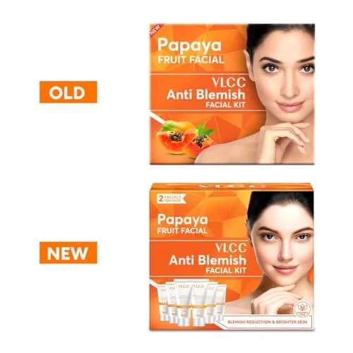 VLCC Papaya Fruit Single Facial Kit 60ml (2.03 Fl Oz) | Hydrates and Brightens Skin thumbnail 2