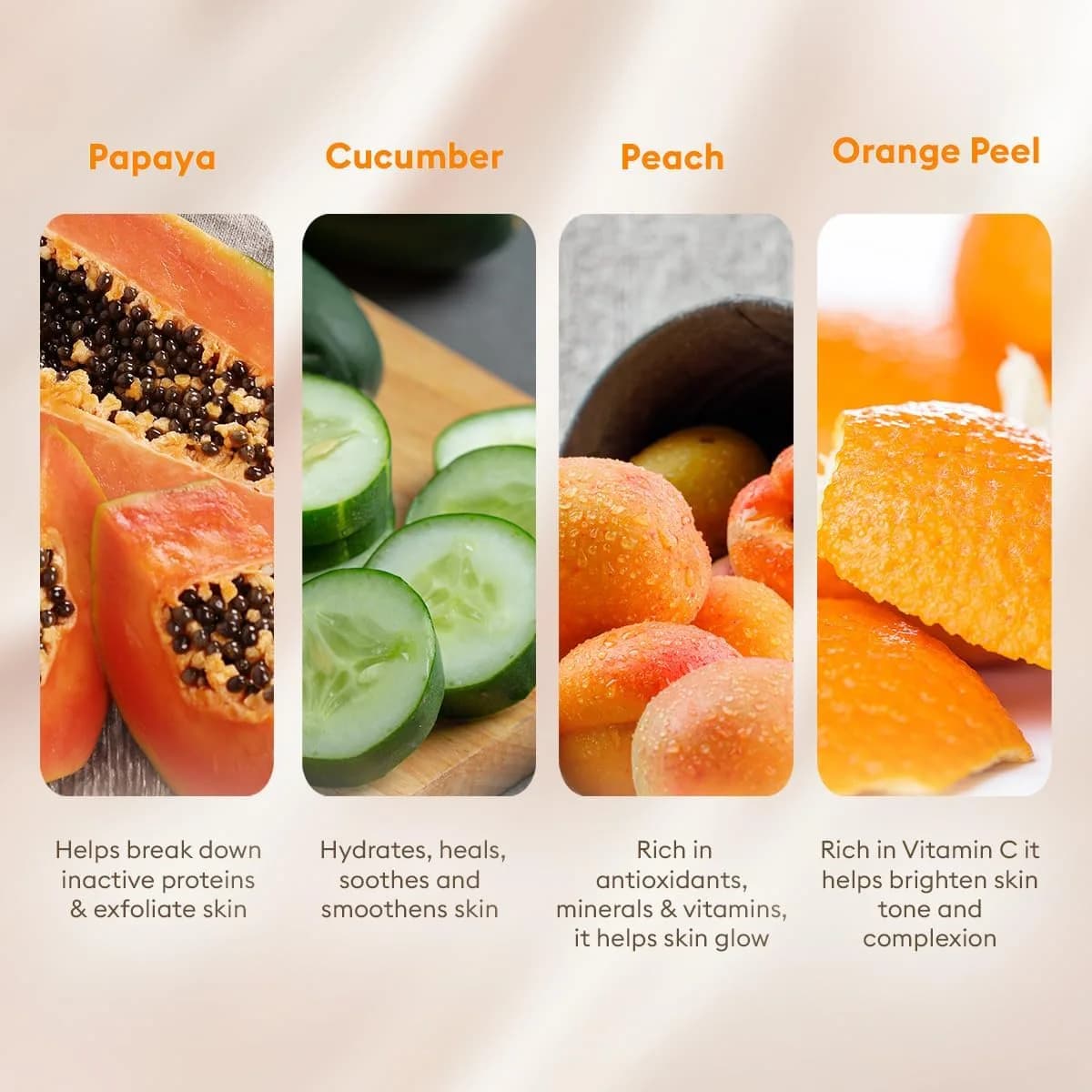 VLCC Papaya Fruit Single Facial Kit 60ml (2.03 Fl Oz) | Hydrates and Brightens Skin - view 4