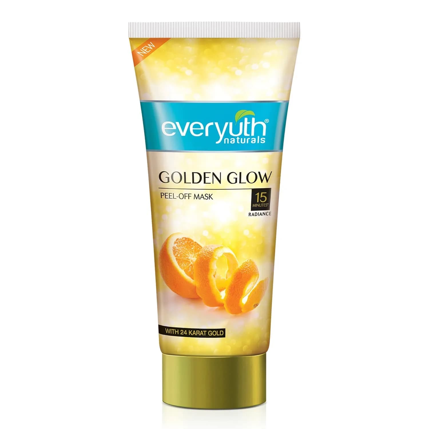 Everyuth Natural Advanced Golden Glow Peel Off Mask 90 g (3.17 oz) | Instant Glow Skin Treatment — Golden