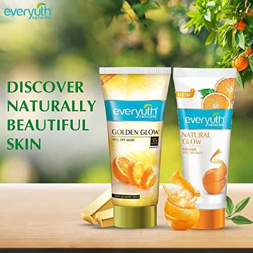 Everyuth Natural Advanced Golden Glow Peel Off Mask 90 g (3.17 oz) | Instant Glow Skin Treatment thumbnail 4