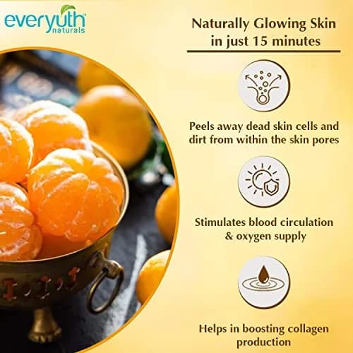 Everyuth Natural Advanced Golden Glow Peel Off Mask 90 g (3.17 oz) | Instant Glow Skin Treatment thumbnail 3