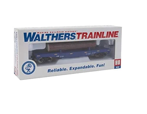 Walthers Trainline Log Dump Car HO Scale Model Railroad - Alaska Railroad #17102 | 1:87 Scale Model thumbnail 5