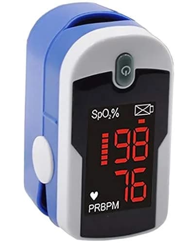 Concord Fingertip Pulse Oximeter with Reversible Display | Accurate Blood Oxygen & Pulse Monitoring (Sapphire) - main product image