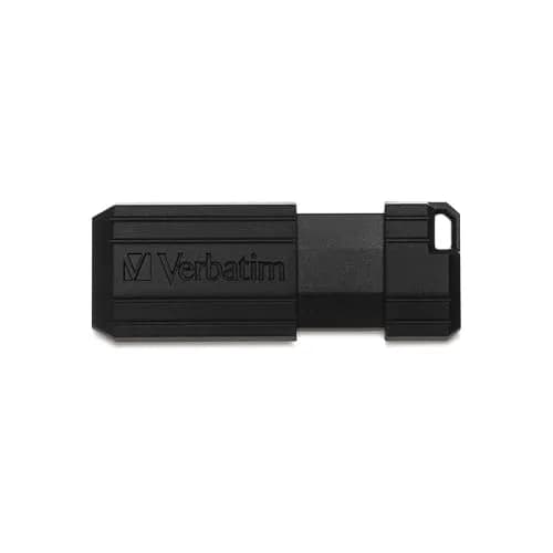 Verbatim 64GB Pinstripe USB 2.0 Flash Drive Retractable Thumb Drive - Black thumbnail 7