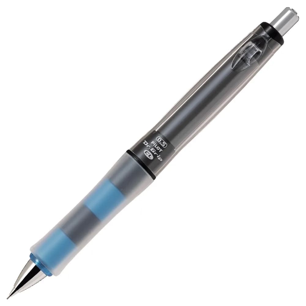 PILOT Dr. Grip CL Play Boarder Mechanical Pencil 0.5mm Aqua Blue | Smooth Writing for Students & Professionals — Black and Blue