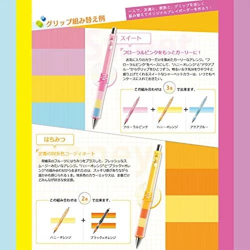 PILOT Dr. Grip Play Border Shaker Mechanical Pencil 0.5 mm (0.02 in) Black/Blue | Ergonomic Grip for Reduced Fatigue thumbnail 4