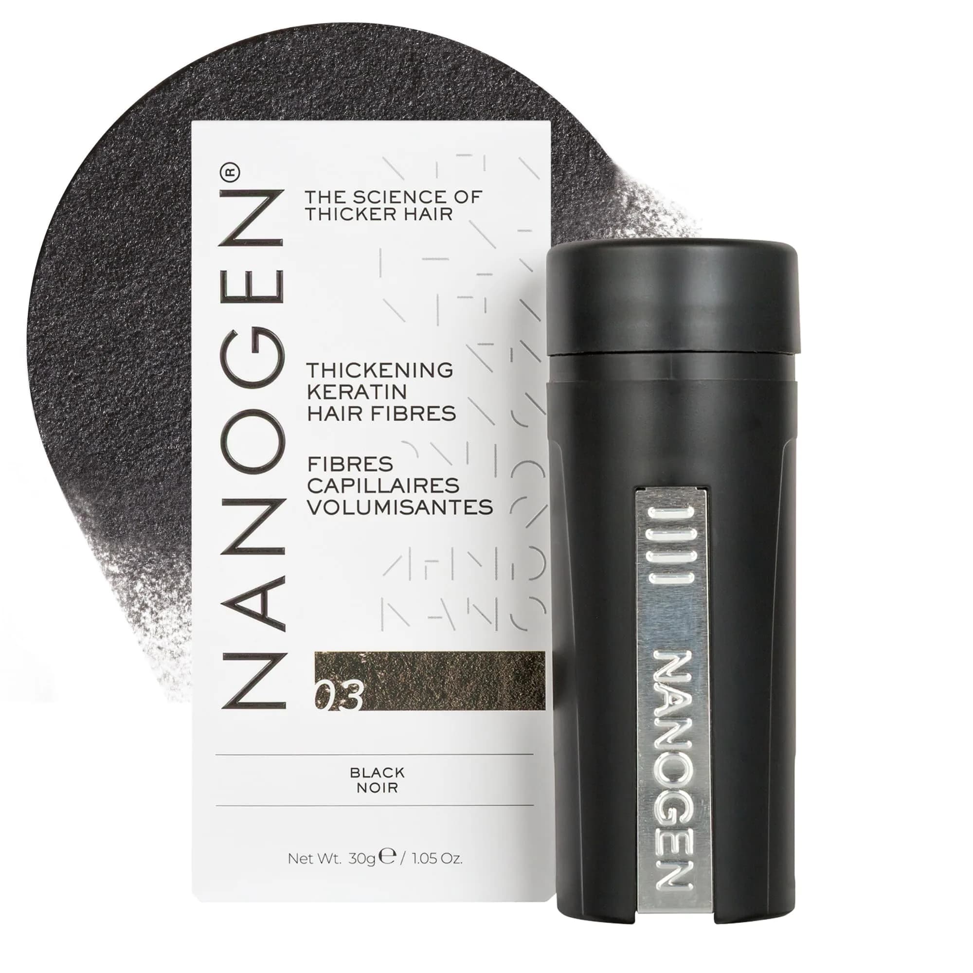 Nanogen Keratin Hair Fibers 1.05oz | Natural Thickening & Concealment