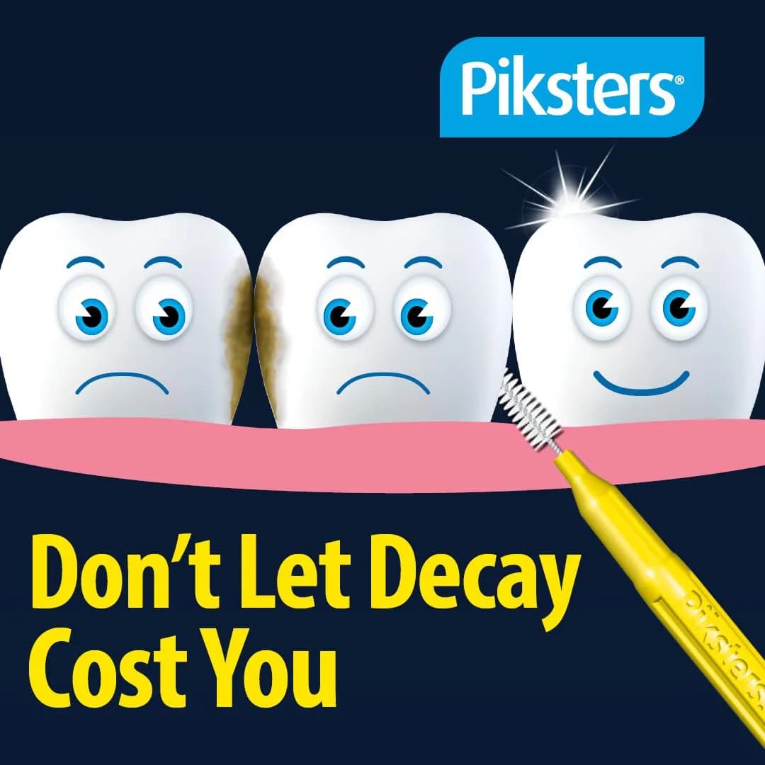 Piksters Interdental Brush Size 3 Yellow (10 Pack) | Medium Gaps, Reusable, USA Import - view 5