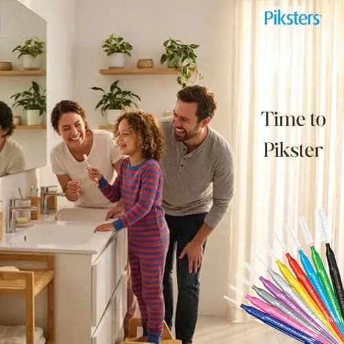 Piksters Interdental Brush Extra Large Gaps 10 Pack Green Size 6 | Dentist Recommended for Plaque Removal thumbnail 4