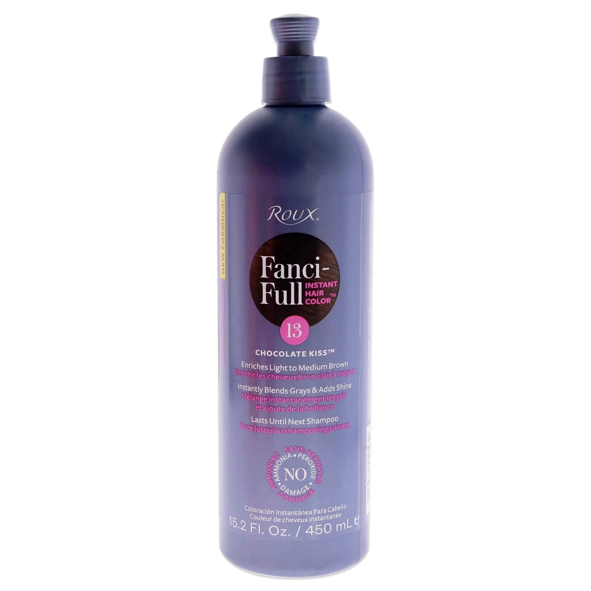 Roux Fanci-Full Rinse Chocolate Kiss 450ml (15.2 Fl Oz) | Instant Gray Blending & Conditioning