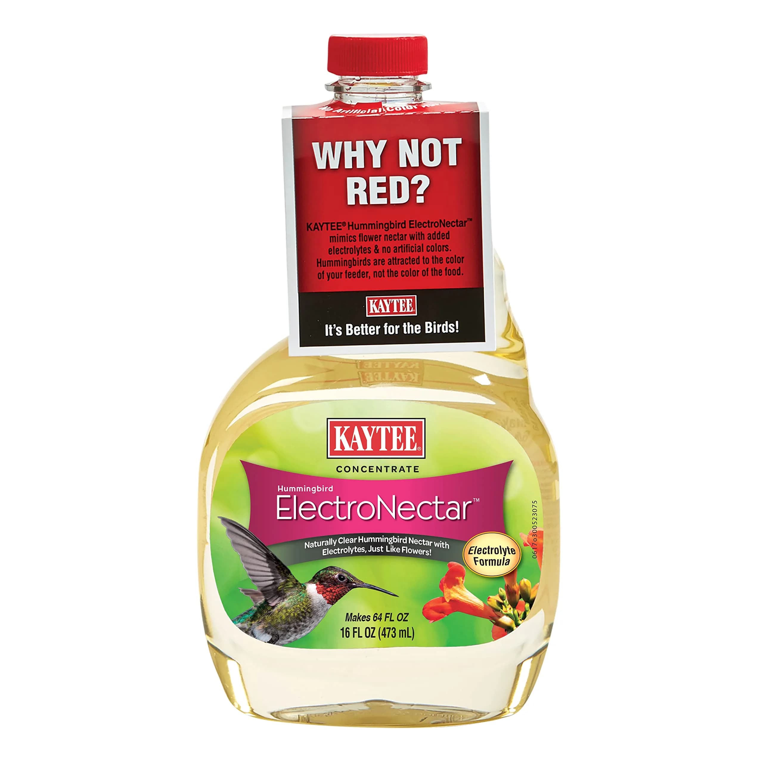 Kaytee Hummingbird ElectroNectar 16 Fl Oz | Hydrating Energy Drink for Wild Birds