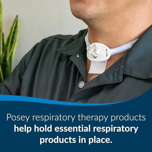 Posey Foam Trach Tie Medium 47 cm (18.5") | Secures Tracheostomy Tube Comfortably thumbnail 3