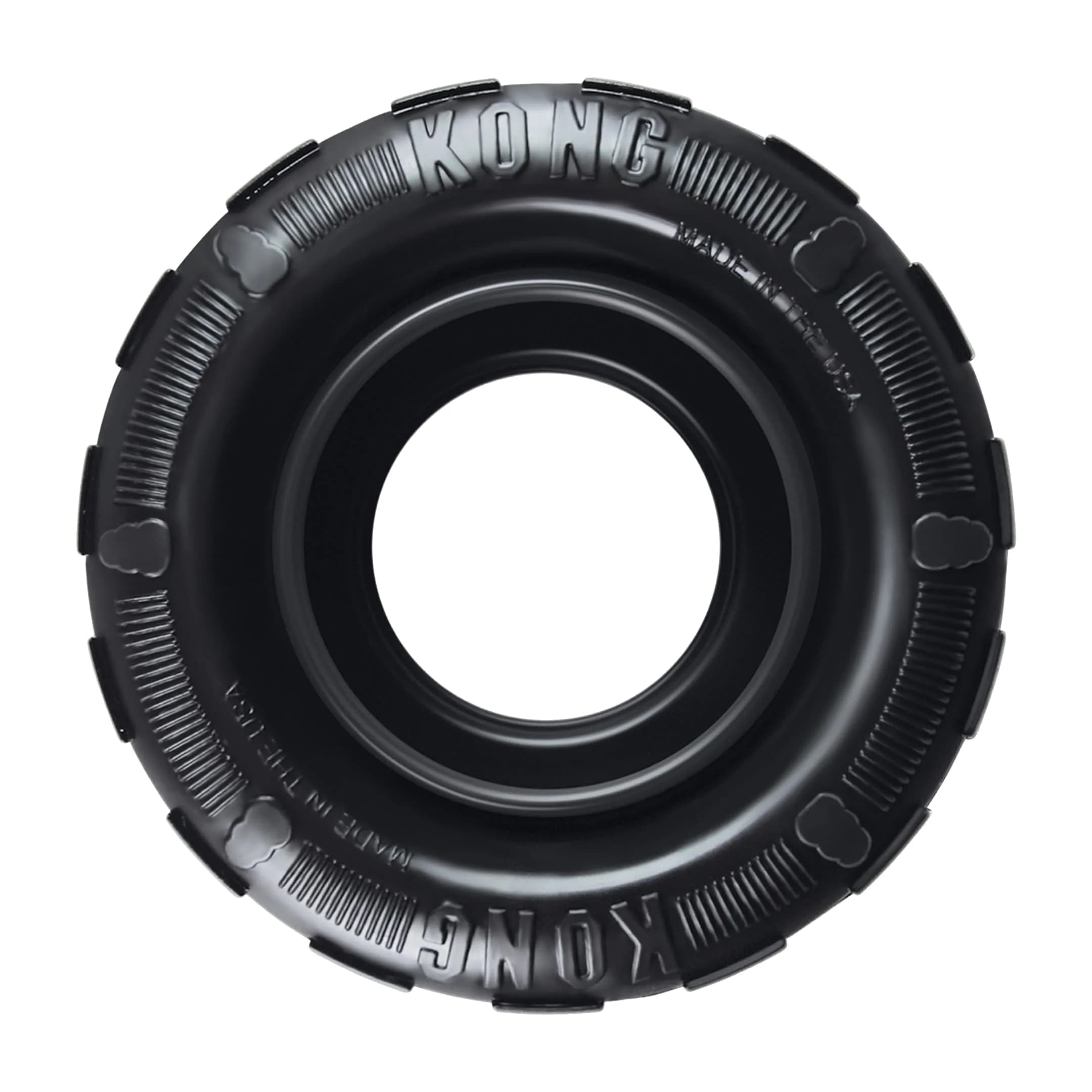 KONG Extreme Tires Natural Rubber Chew Toy for Small Dogs | Durable Treat Dispenser & Fetch Toy — Small