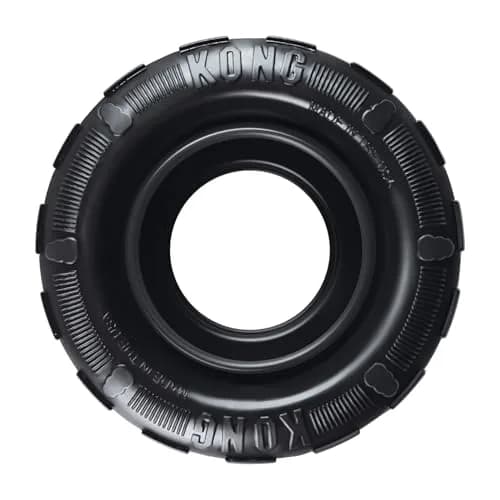 KONG Extreme Tires Natural Rubber Chew Toy for Medium/Large Dogs | Durable Treat-Dispensing Tire Toy thumbnail 1