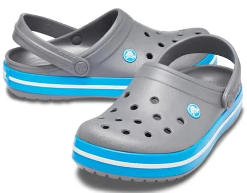 Crocs Crocband Clog, Charcoal/Ocean, 7 Women/5 Men | Iconic Comfort & Versatility thumbnail 6