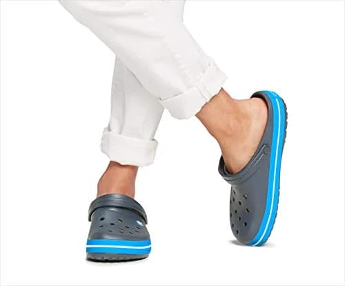 Crocs Crocband Clog, Charcoal/Ocean, 7 Women/5 Men | Iconic Comfort & Versatility thumbnail 2