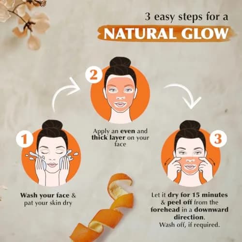 Everyuth Orange Peel Off Mask 90 g (3.17 oz) | Rejuvenates Skin with Orange Scent thumbnail 4