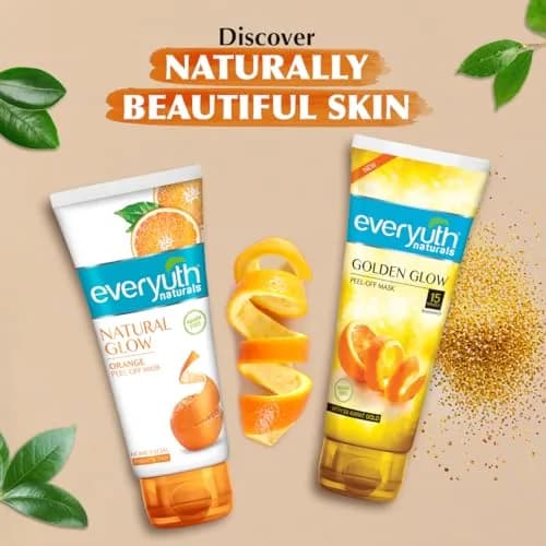 Everyuth Orange Peel Off Mask 90 g (3.17 oz) | Rejuvenates Skin with Orange Scent thumbnail 5