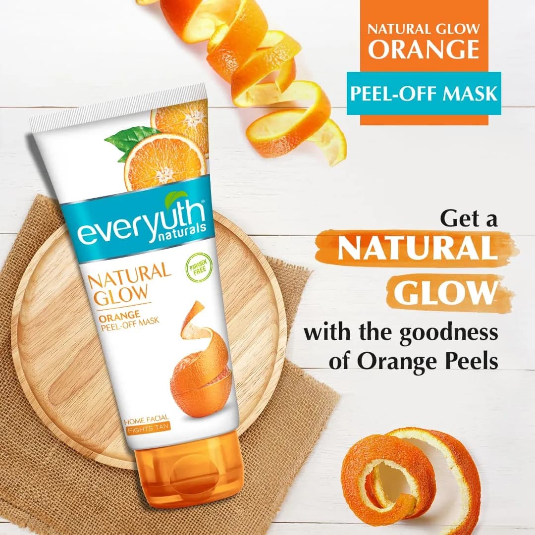 Everyuth Orange Peel Off Mask 90 g (3.17 oz) | Rejuvenates Skin with Orange Scent - view 3