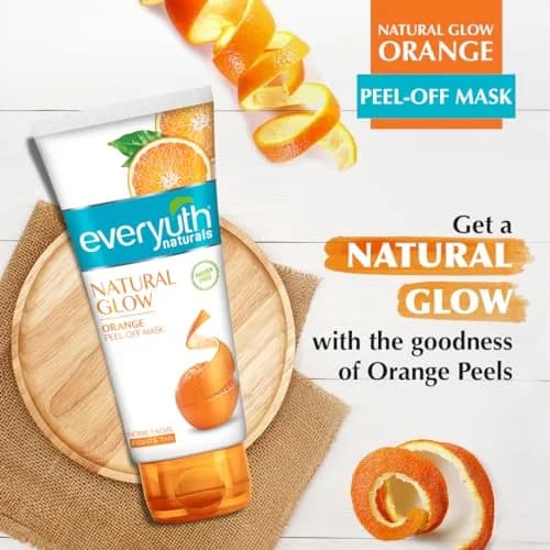 Everyuth Orange Peel Off Mask 90 g (3.17 oz) | Rejuvenates Skin with Orange Scent thumbnail 3
