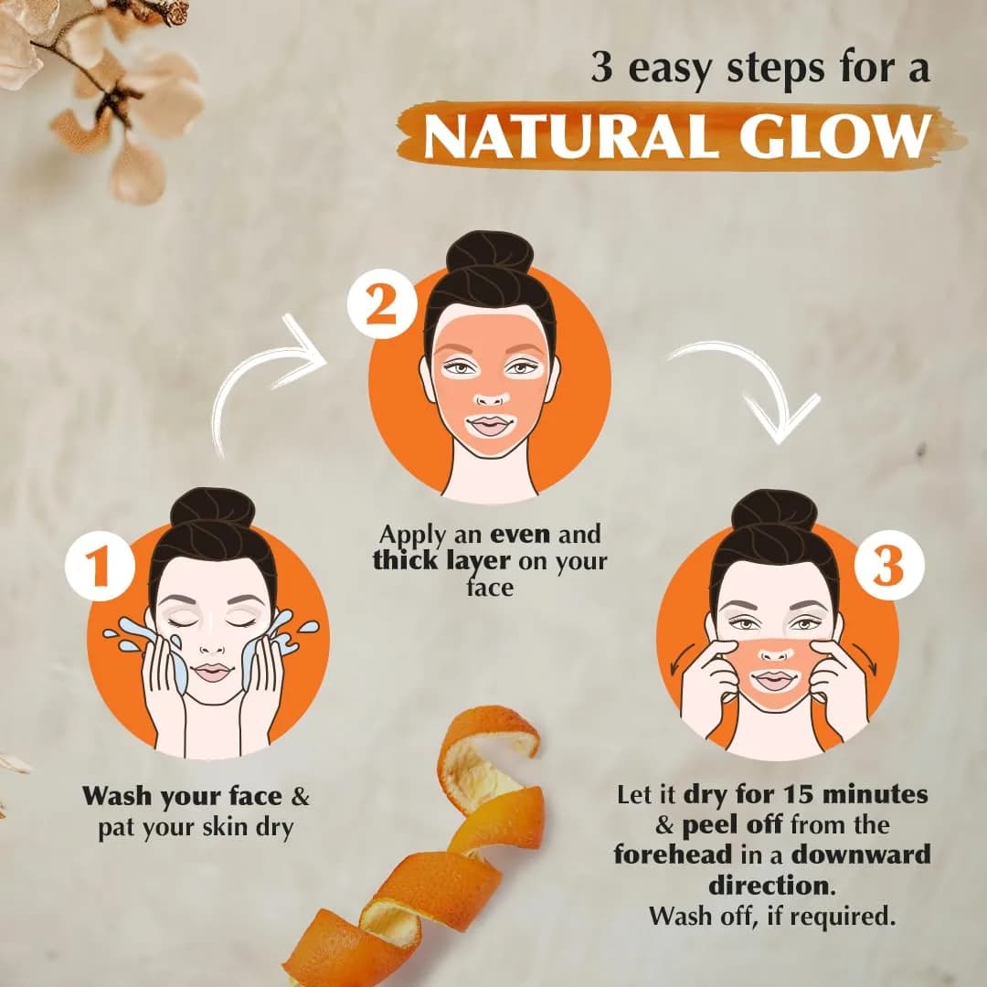 Everyuth Orange Peel Off Mask 90 g (3.17 oz) | Rejuvenates Skin with Orange Scent - view 4