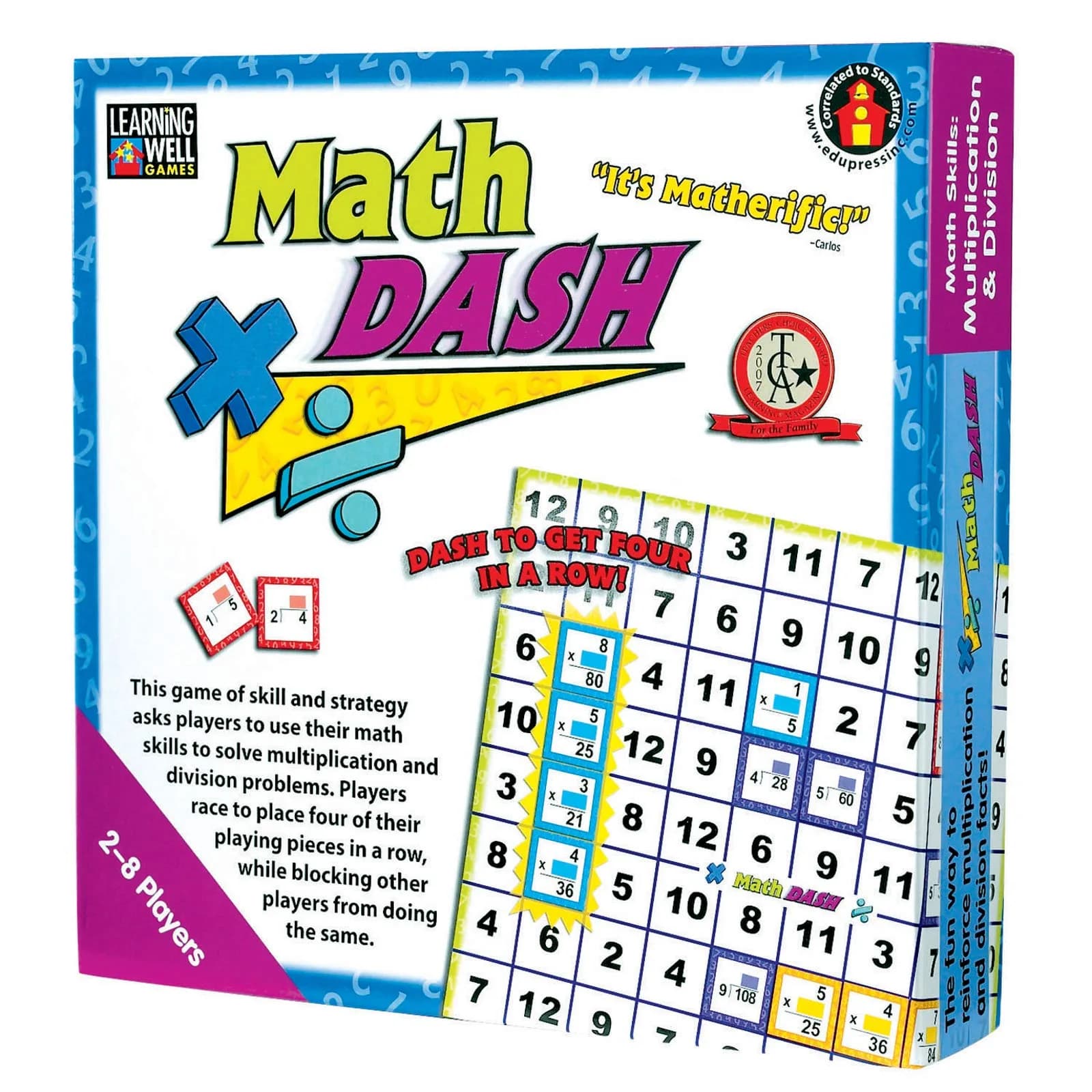 Edupress Math Dash Game for Multiplication & Division | Classroom Skill & Strategy Tool (70-120 chars)