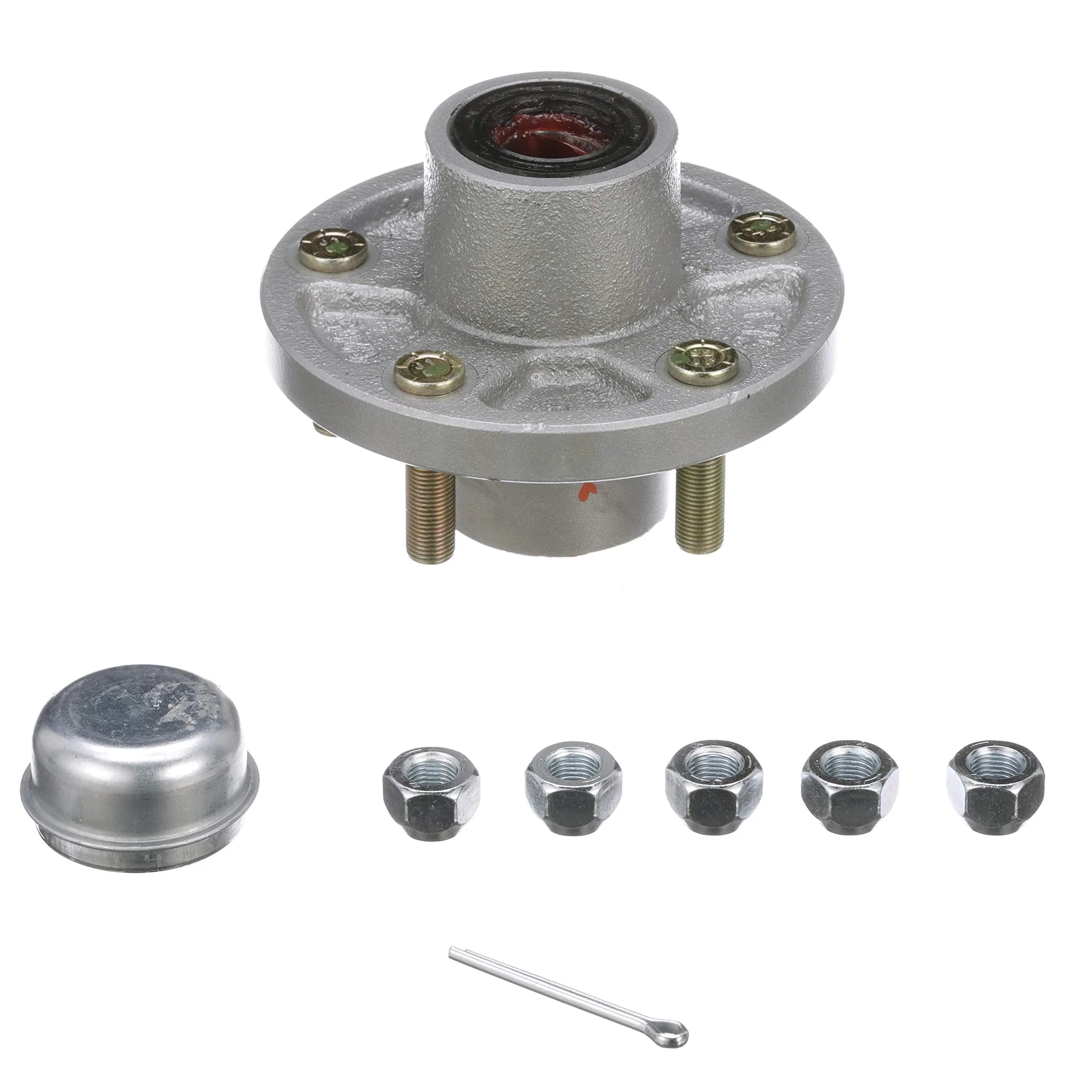 Seachoice Trailer Wheel Hub 1 in. Axle 5 Lug Galvanized Pregreased | 3.67 kg (8 lb) Hub Assembly with Bearings & Seals — Unspecified
