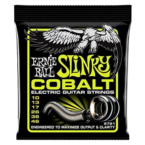 Ernie Ball Regular Slinky Cobalt Electric Guitar Strings 10-46 Gauge | Extended Dynamic Range thumbnail 1