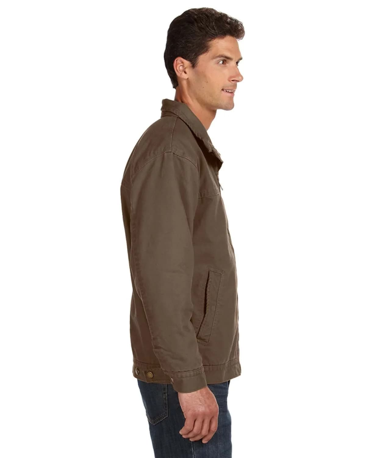 DRI Duck Maverick Men's Cotton Canvas Work Jacket 3X-Large | Rugged & Warm, Field Khaki thumbnail 3