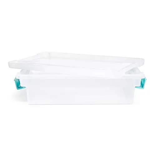 Sterilite Regular Clip Box Small Blue Plastic | Clear Lid & Base for Easy Identification thumbnail 5