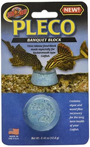 Zoo Med Pleco Banquet Block 0.45 oz (12.8g) | Vacation Feeder for Catfish & Bottom Feeders thumbnail 1