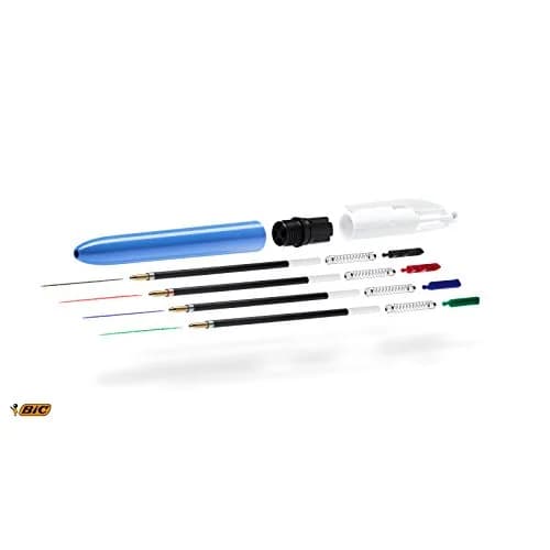 BIC 4 Colours Original Multi Coloured Ballpoint Pen - Medium 1.0mm | 4-Color Ink, Refillable, 14.5cm thumbnail 5