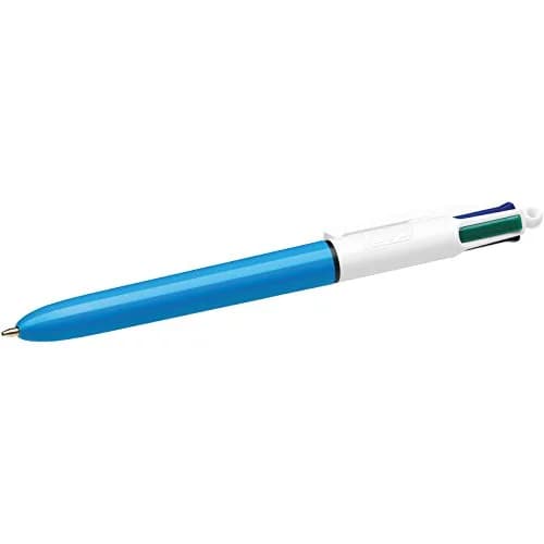 BIC 4 Colours Original Multi Coloured Ballpoint Pen - Medium 1.0mm | 4-Color Ink, Refillable, 14.5cm thumbnail 2
