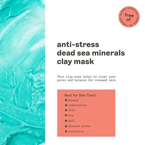 Freeman Anti-Stress Clay Mask with Dead Sea Minerals, Lavender & Sea Salt 175ml (6 fl. oz.) | Balances & Calms Skin thumbnail 2