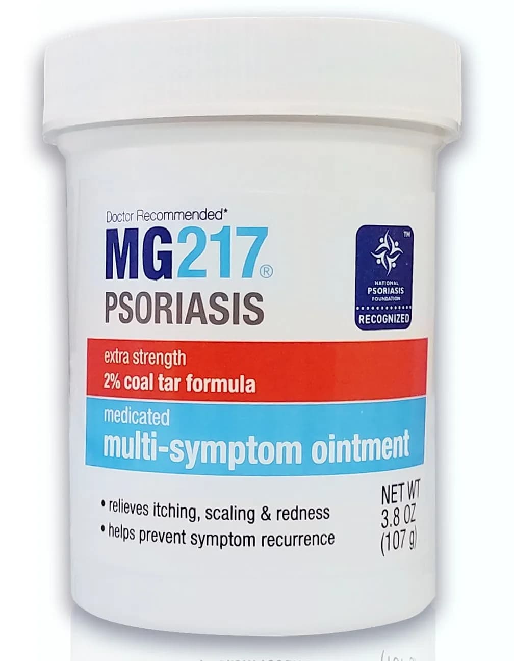 MG217 Psoriasis Treatment 3.8 Oz | Medicated Coal Tar Ointment for Skin Relief