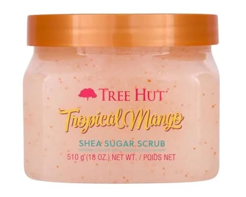 Tree Hut Coco Colada Shea Sugar Body Scrub with Shea Butter & Essential Oils, 510g (18 Oz) — Tropical Mango / 18 Ounce