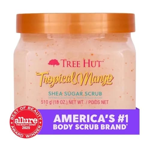 Tree Hut Tropical Mango Body Scrub 510g (18 Oz) | Exfoliating & Hydrating with Shea Butter thumbnail 4