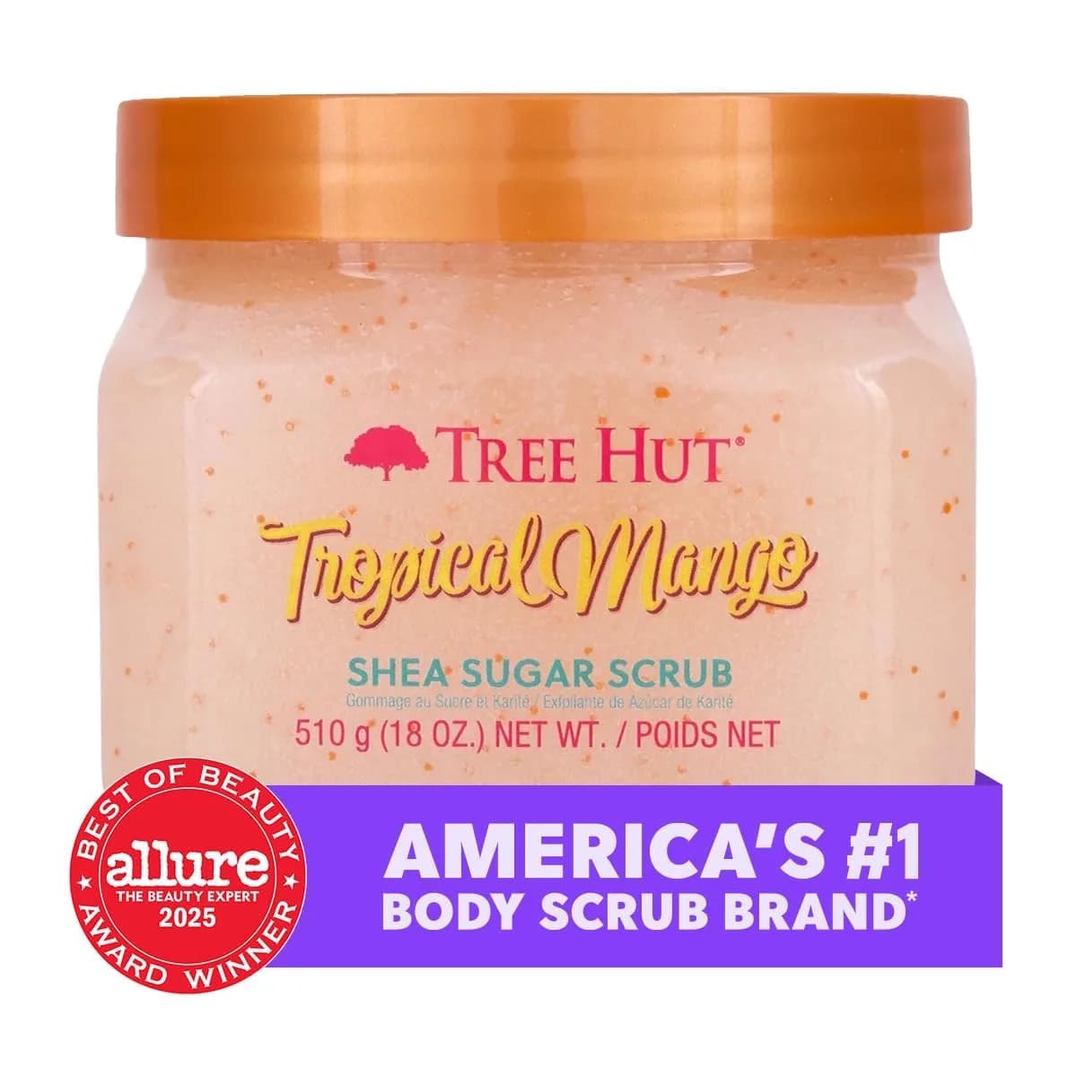 Tree Hut Tropical Mango Body Scrub 510g (18 Oz) | Exfoliating & Hydrating with Shea Butter - view 4