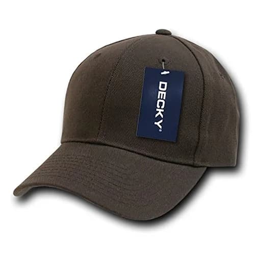 DECKY Fitted Cap, Brown, 6 7/8 | Classic Baseball Cap for Men & Unisex thumbnail 1