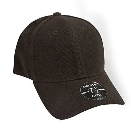 DECKY Fitted Cap, Brown, 6 7/8 | Classic Baseball Cap for Men & Unisex thumbnail 4