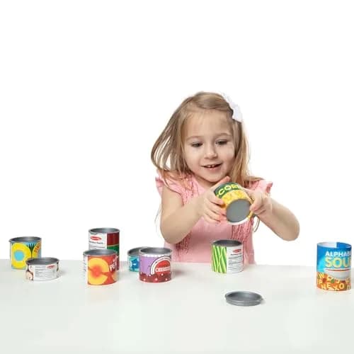 Melissa & Doug Let's Play House, 10 Grocery Cans with Removable Lids | Pretend Play Food for Kids 3+ thumbnail 7