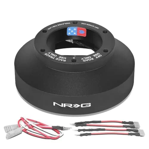 NRG Innovations NRG-SRK-131H Racing Style Short Hub Adapter Black | Compatible with 97-12 Honda Acura thumbnail 1