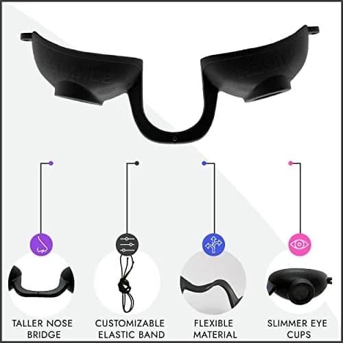 Super Sunnies Flexible UV Eye Tanning Goggles w/Strap, 1 Count | Protects Eyes from UV & Red Light thumbnail 3
